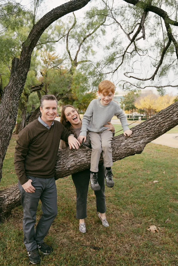 family photo at the will rodgers in fort worth texas