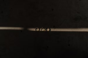 wedding photograph of rings at the cathedral guadalupe in dallas texas